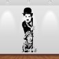 Preview: Wandaufkleber 46170W Charlie Chaplin 2 Wandsticker